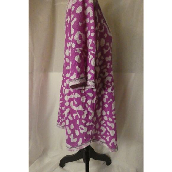 Bib! Women's Oversized XL Tunic Top Waffle Design V-Neck Made in USA - Picture 6 of 16